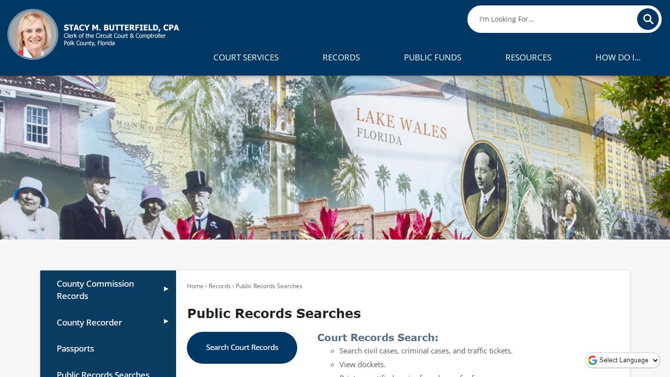 Public Records Searches | Polk County Clerk, FL